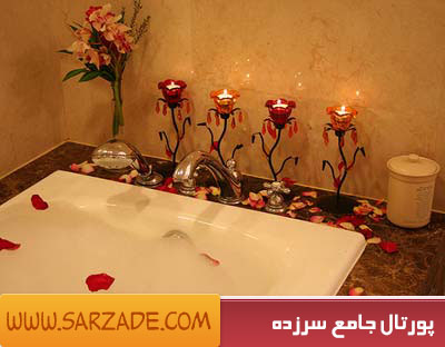 تزیین حمام و دستشویی خانه عروس