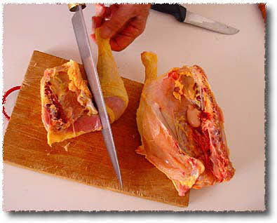 آموزش خرد کردن مرغ با تصویر