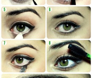 آموزش سایه چشم دخترانه,آموزش آرایش چشم دخترانه,آموزش آرایش چشم تصویری,آموزش سایه چشم ساده