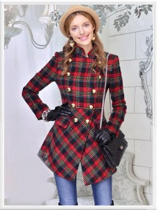 مدل پالتو شطرنجی قرمز,پالتو شطرنجی,مدل پالتو چهارخانه