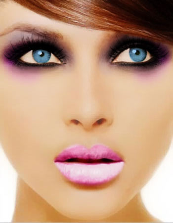 مدل ارایش چشم ابی