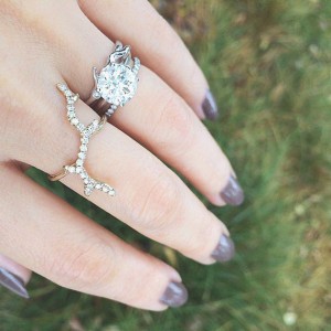 مدل انگشتر پشت حلقه,انگشتر دو حلقه ای,مدل انگشتر دو حلقه, مدل انگشتر دوتایی,مدل انگشتر پیش حلقه