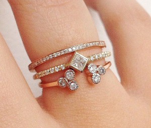 انگشتر دو حلقه ای,مدل انگشتر دو حلقه, مدل انگشتر دوتایی,مدل حلقه دوتایی