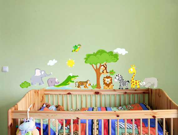 چگونه اتاق کودک را تزیین کنیم,تزیینات و دکوراسیون اتاق کودک,تصاویر از دکوراسیون اتاق کودک,تزیین اتاق کودک با برچسب