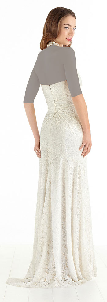 لباس عروس یقه دلبری