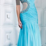 لباس مجلسی آبی فیروزه ای