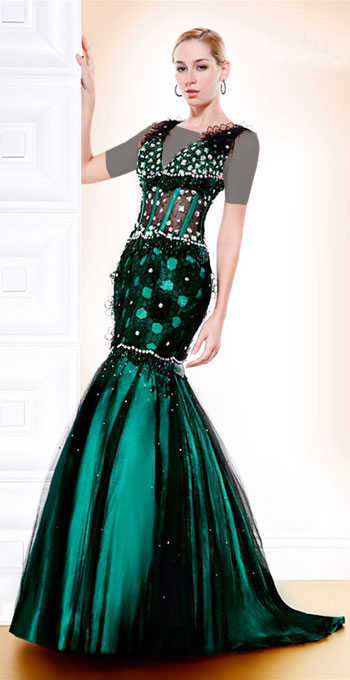 لباس مجلسی سبز