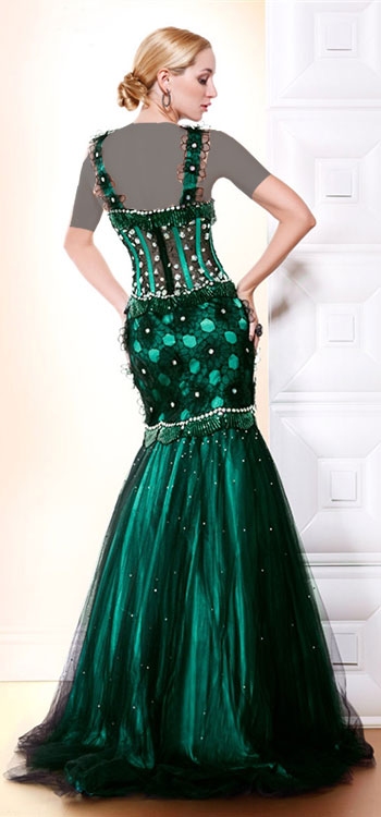 لباس مجلسی سبز