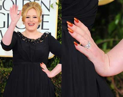 مدلهای ناخن هنرمندان هالیوودی روی فرش قرمز