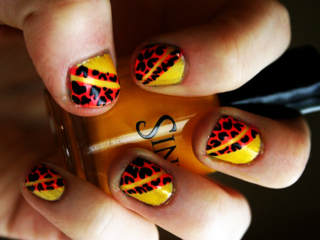 عکس مدل لاک ناخن پلنگی,عکس مدل لاک پلنگی,عکس مدل لاک ترک