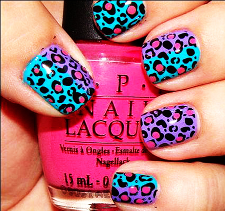 عکس مدل لاک ناخن پلنگی,عکس مدل لاک پلنگی,عکس مدل لاک ترک